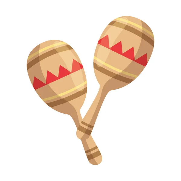 Instrumento musical maracas — Archivo Imágenes Vectoriales