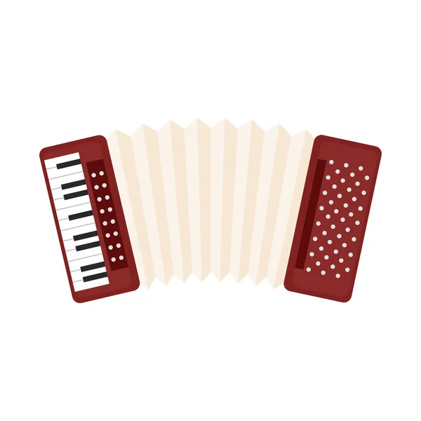 Instrumento musical de acordeón — Archivo Imágenes Vectoriales