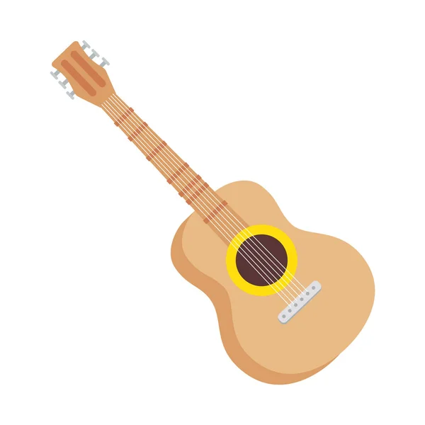 Instrumento musical de guitarra — Vetor de Stock