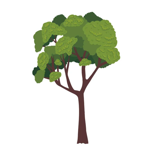 Grön trädväxt — Stock vektor