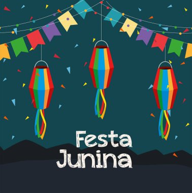 Festa Junina Harf Kartı