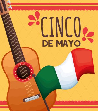 Mexican celebration lettering card vector Mexican celebration lettering card vector