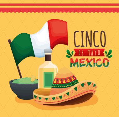 Mexican celebration poster vector Mexican celebration poster vector