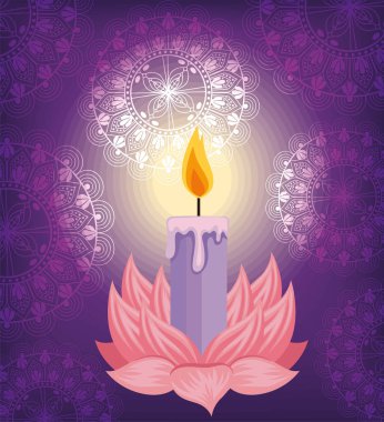 Mumlu nilüfer çiçeği