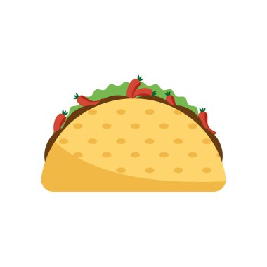 Meksika taco yemeği.