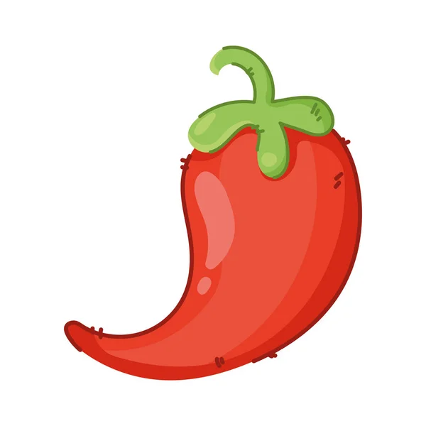 Červená chilli paprika — Stockový vektor
