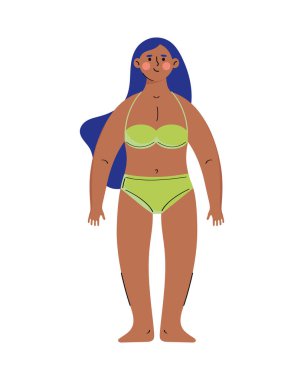 woman standing wearing swimsuit