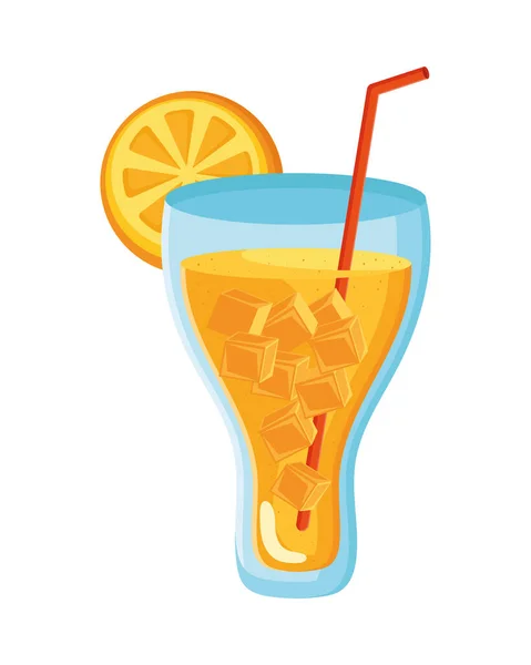 Orangensaft-Cocktail — Stockvektor