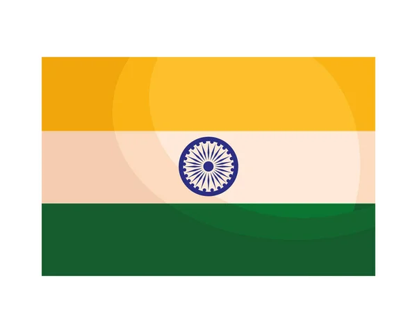 India flag country emblem — Stockvector