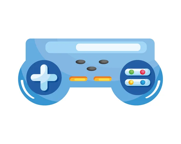 Video game control blauw — Stockvector