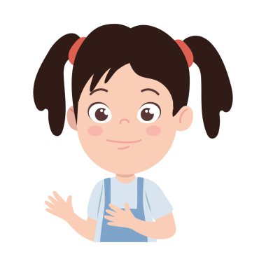 gülümseyerek mutlu küçük kız