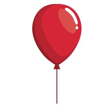 red balloon helium floating
