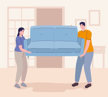 Hareket eden çift koltuğu karakterleri