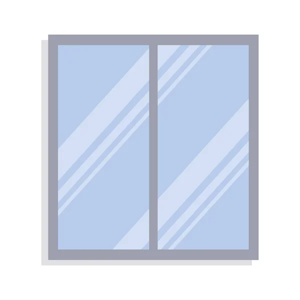 Finestra casa di vetro — Vettoriale Stock