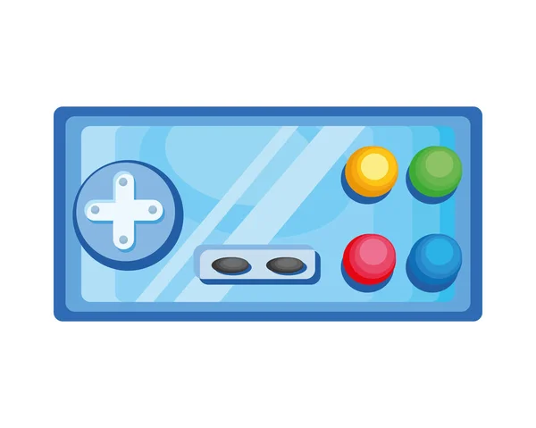 Blauwe video game control — Stockvector