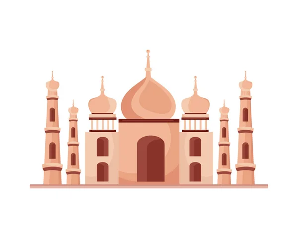 Taj mahal indien moschee — Stockvektor