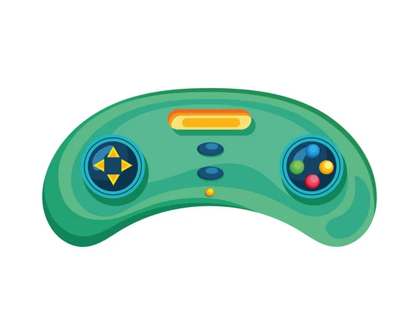 Green video game control — Stock Vector