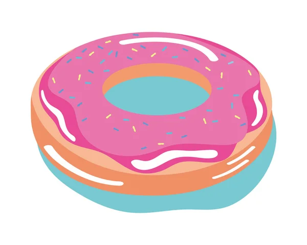 Donut piscine flottante — Image vectorielle