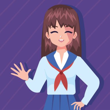 girl wearing uniform sailor