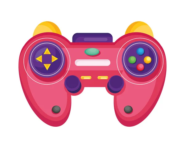 Control de videojuegos rosa — Vector de stock