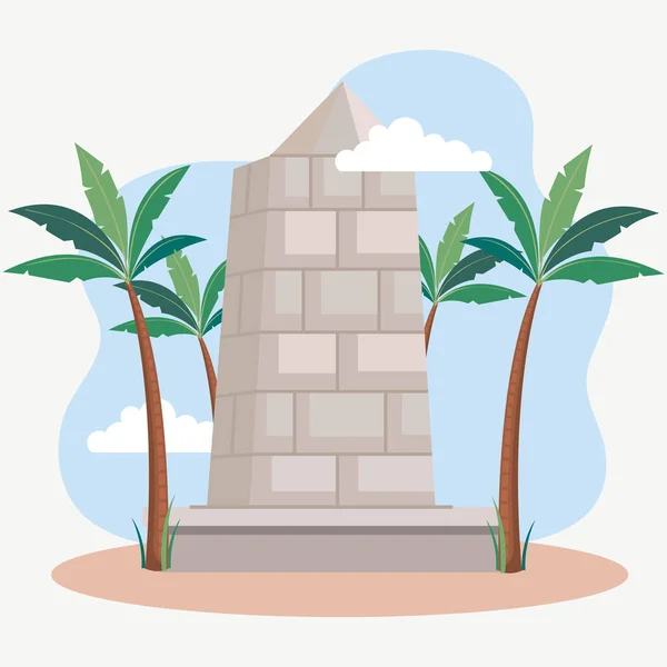 Πέτρα Al Aqaba σκηνή — Διανυσματικό Αρχείο
