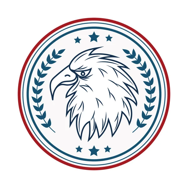 Águia EUA emblema — Vetor de Stock
