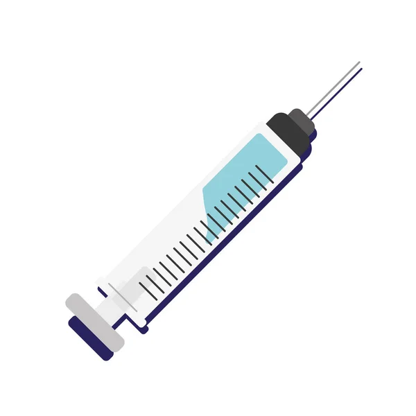 注射器注射疫苗 — 图库矢量图片