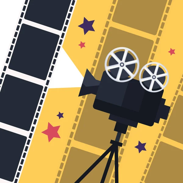 Video camera cinema — Stockový vektor
