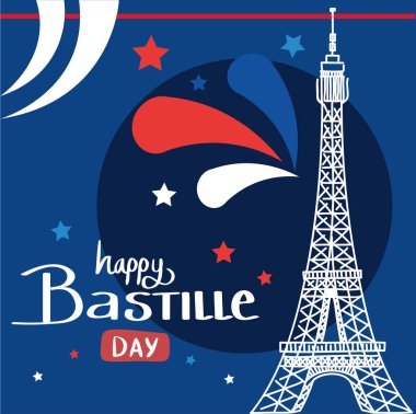 Bastille Günü şablonu