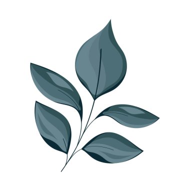 yeşil yaprakları ile şube