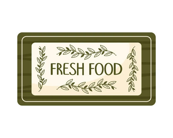 Etichetta degli alimenti freschi — Vettoriale Stock
