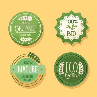 four eco labels icons