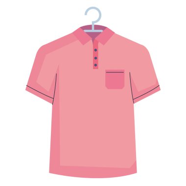 pink shirt in clothespin