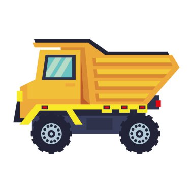 Sarı damperli kamyon