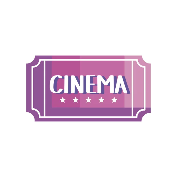 Bilhete de cinema — Vetor de Stock