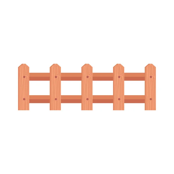 Wooden fence farm — Stock vektor