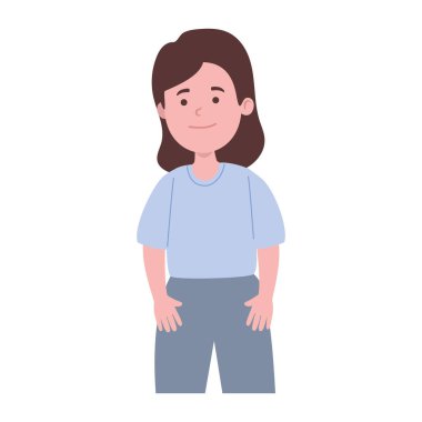 küçük kız ayakta