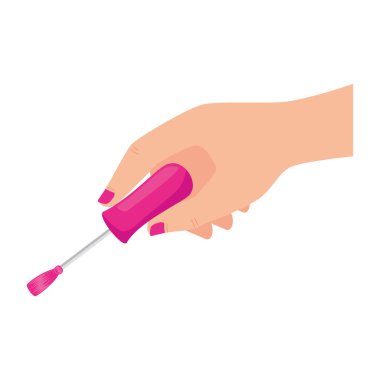 Tırnak ojeli el fırçası