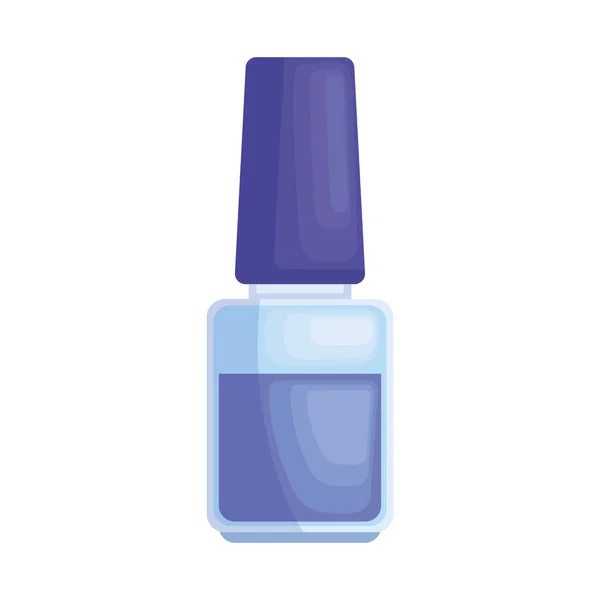 Blue nails polish product — Vector de stock