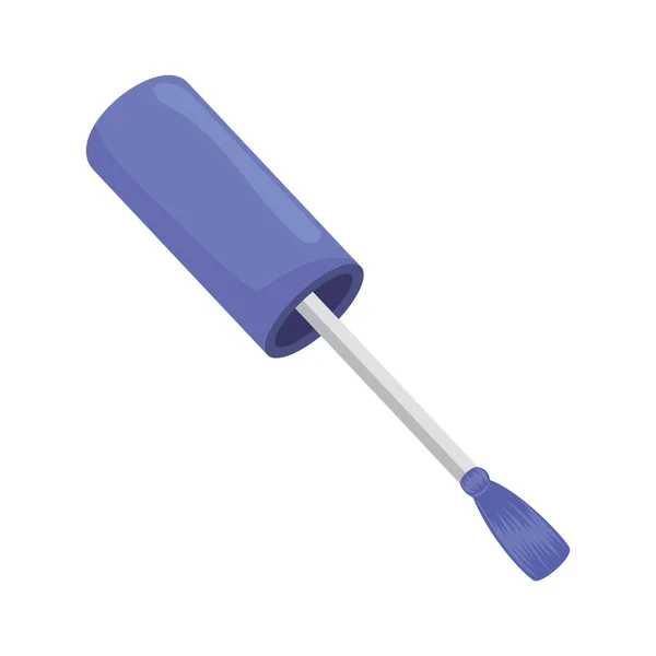 Blue nails polish brush — Stockový vektor