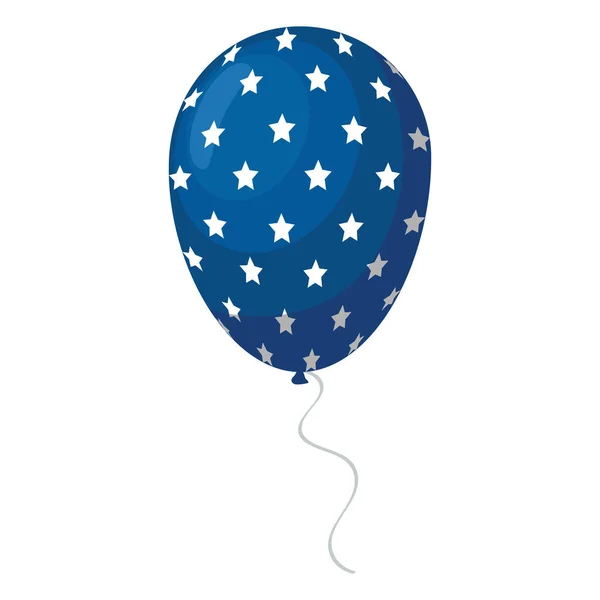 Helio globo con estrellas — Vector de stock