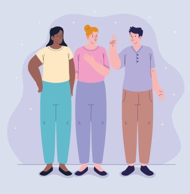 ırklararası arkadaş grubu