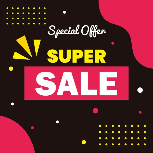 Oferta especial super venda — Vetor de Stock