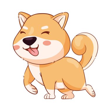 Shiba inu yürüyen karakter