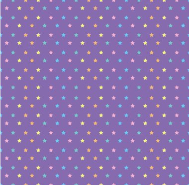 yıldızlı mor pastel desen