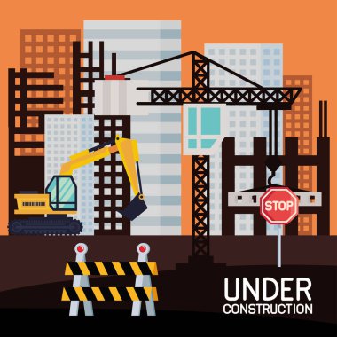 under construction lettering