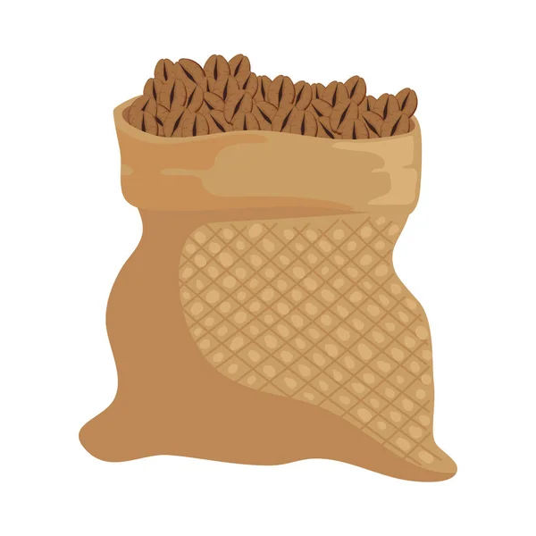 Café grains sac — Image vectorielle
