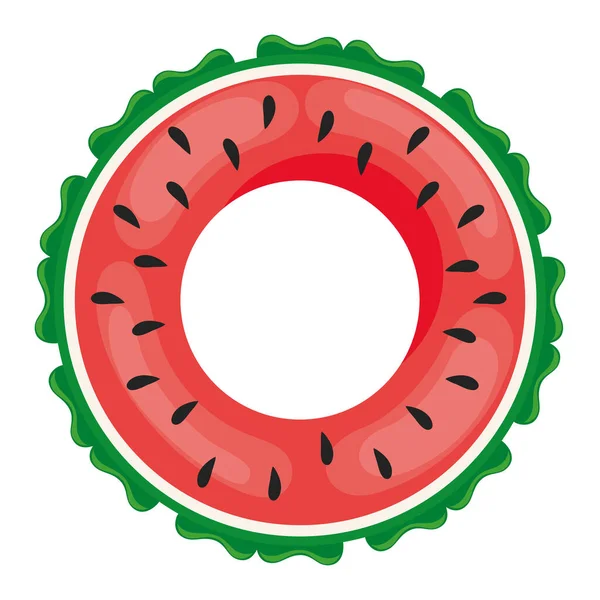 Watermelon inflatable ring — стоковый вектор