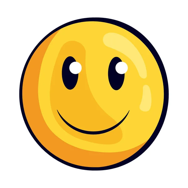 Boldog arc emoji — Stock Vector