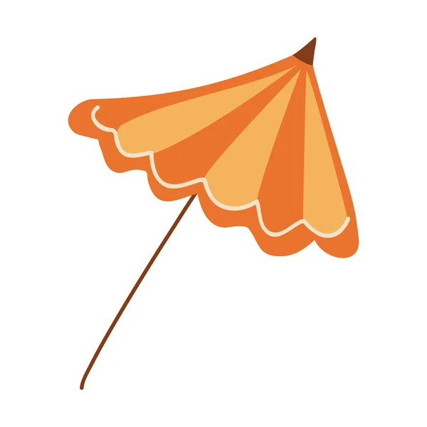 Accessoire parapluie orange — Image vectorielle
